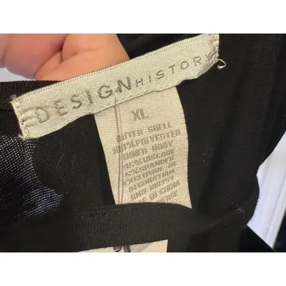 Elegantly Simple Black Dress by Design History - Size XL - Picture 4 of 4